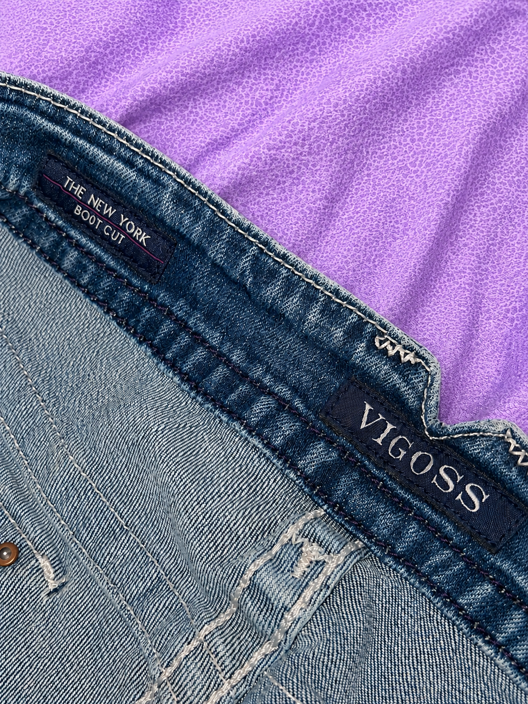 Jeans Vigoss Bootcut Y2K Donna – Denim Blu Elasticizzato a Vita Bassa