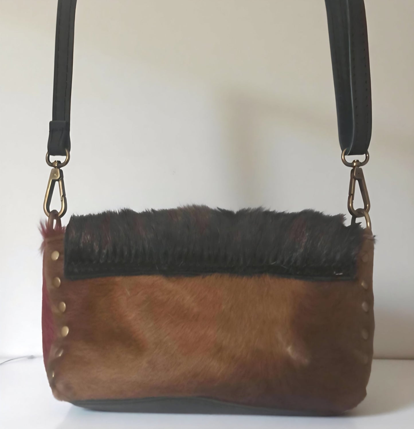 Borsa Donna in Pelle di Vitello Effetto Cavallino Stampa Animalier - GEDICO STORE