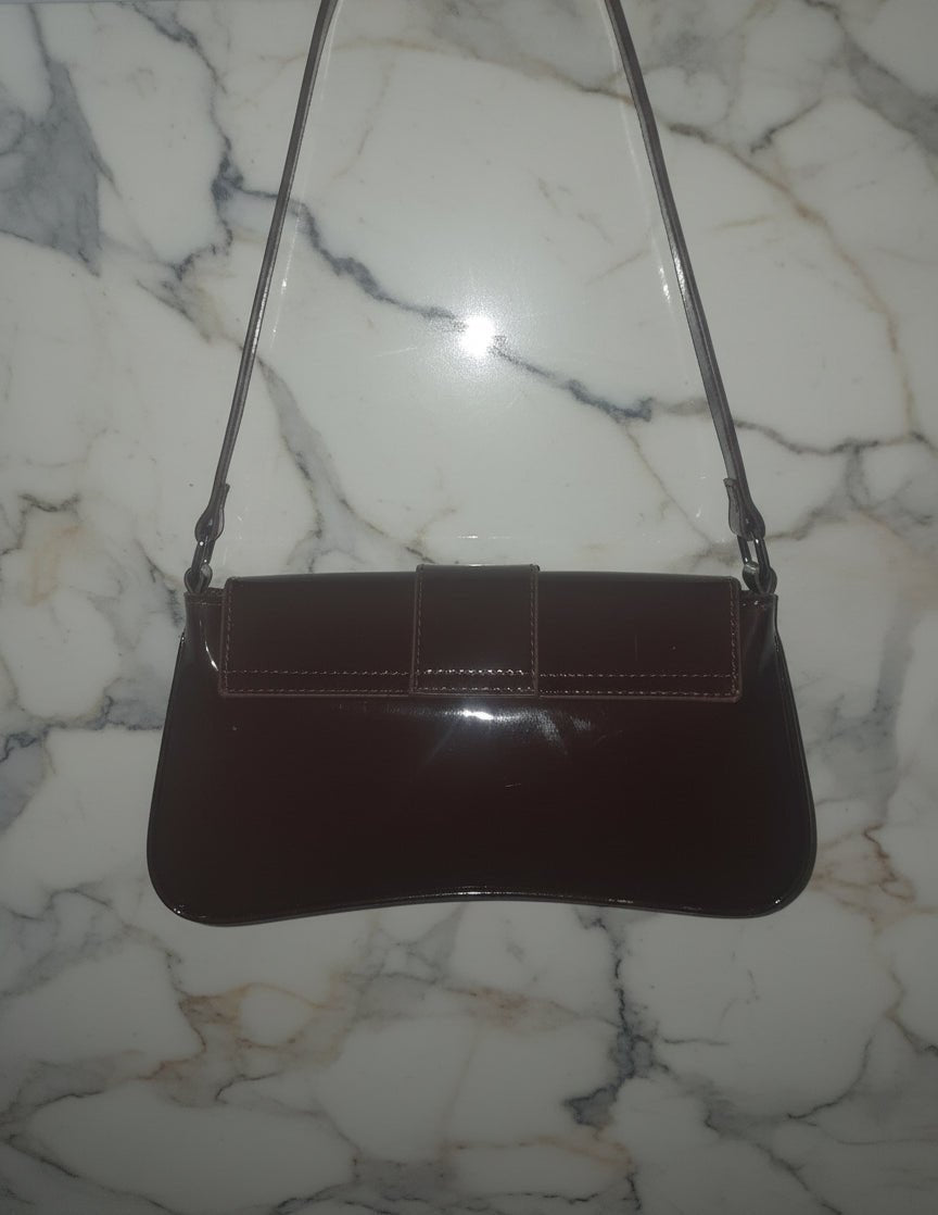 Borsa Y2K Punk Rock Nuova senza Etichetta con Borchie – Crossbody Marrone - GEDICO STORE