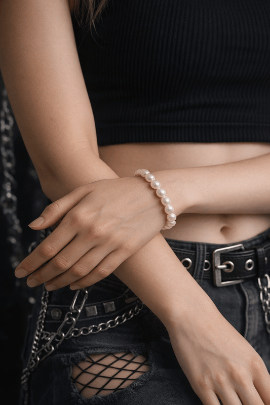 Bracciale perle acqua dolce donna | Elasticizzato, minimal ed elegante - GEDICO STORE