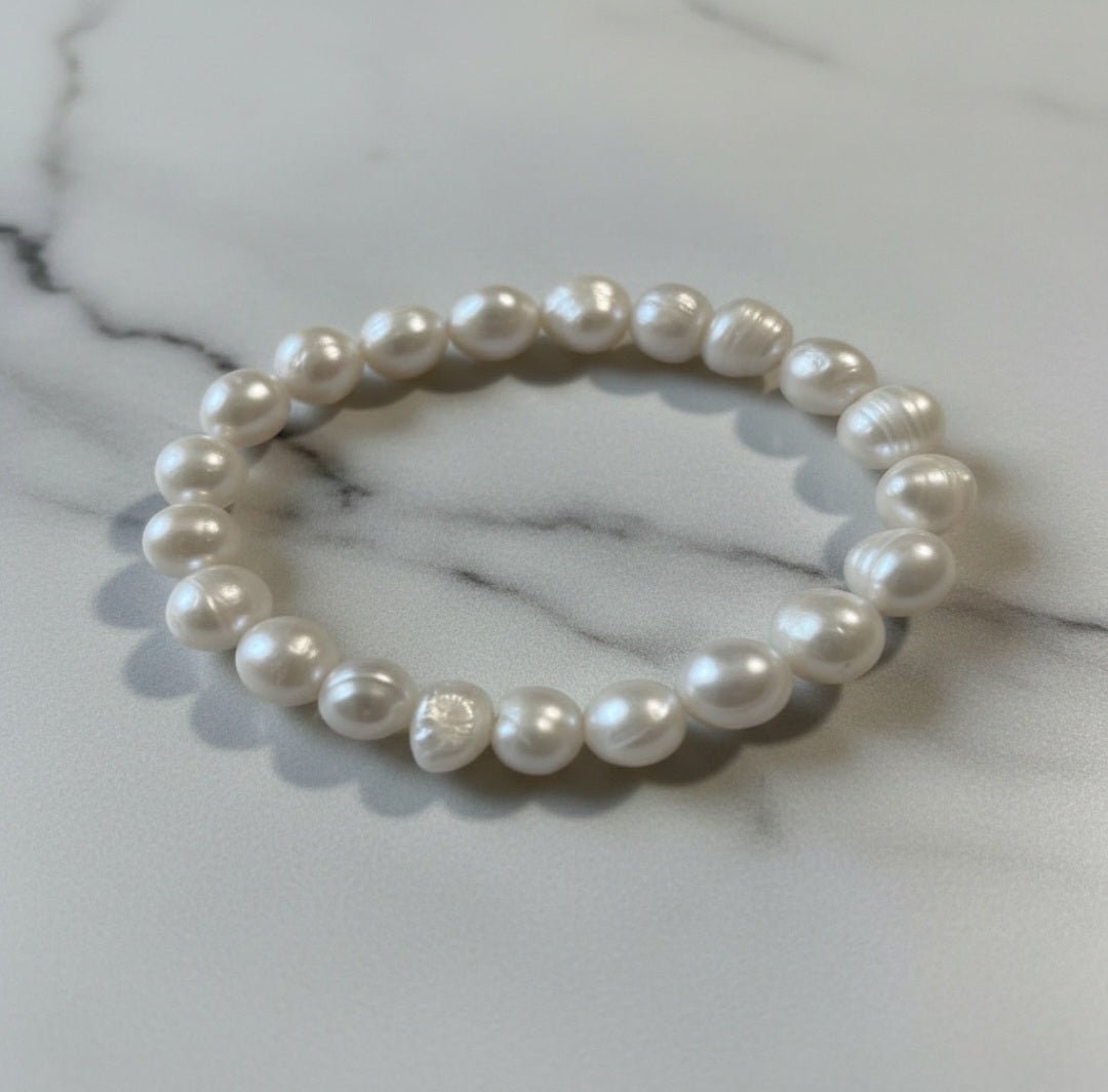 Bracciale perle acqua dolce donna | Elasticizzato, minimal ed elegante - GEDICO STORE