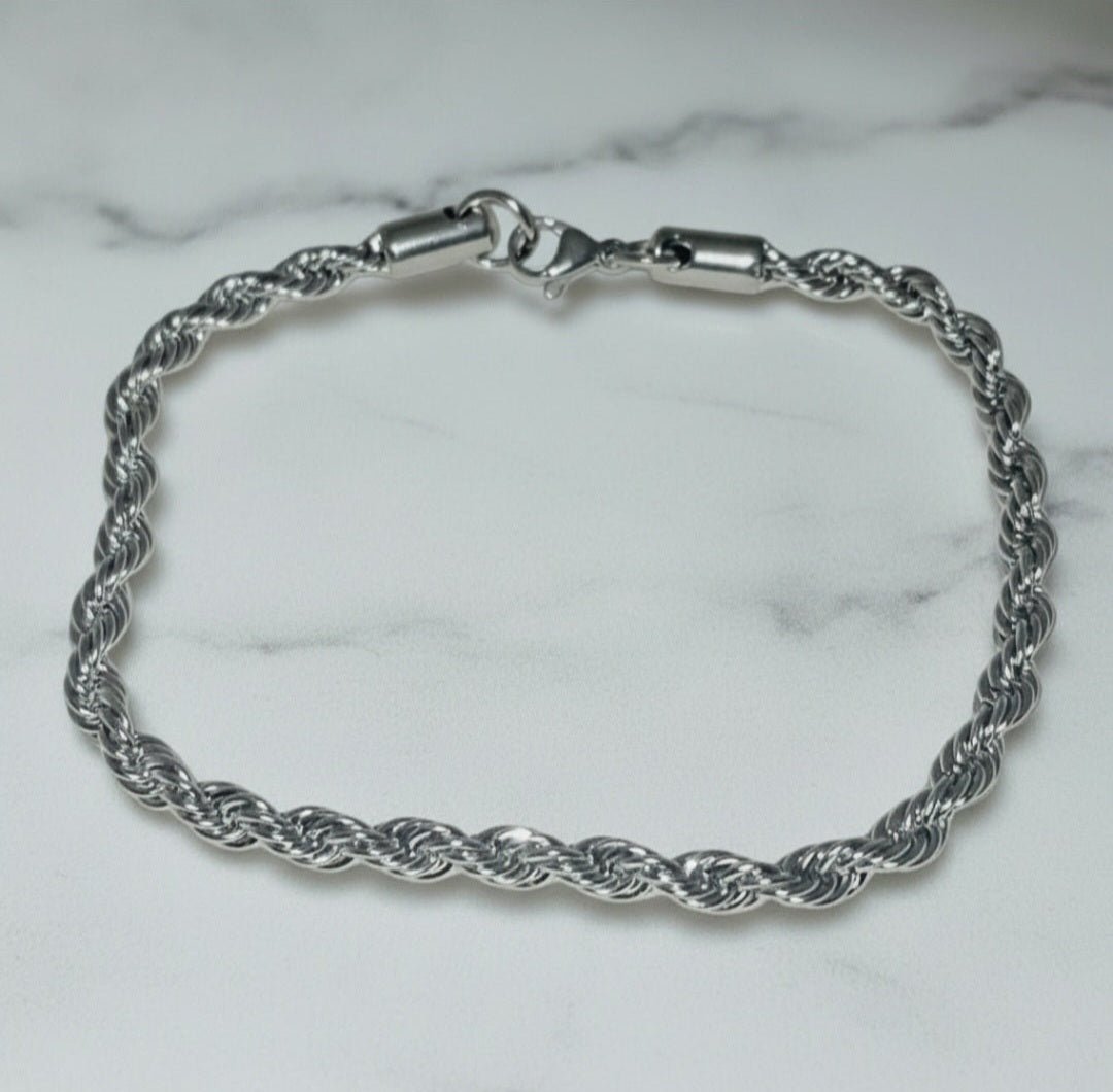 Bracciale Unisex in Acciaio a Maglia Intrecciata – Stile Y2K - GEDICO STORE