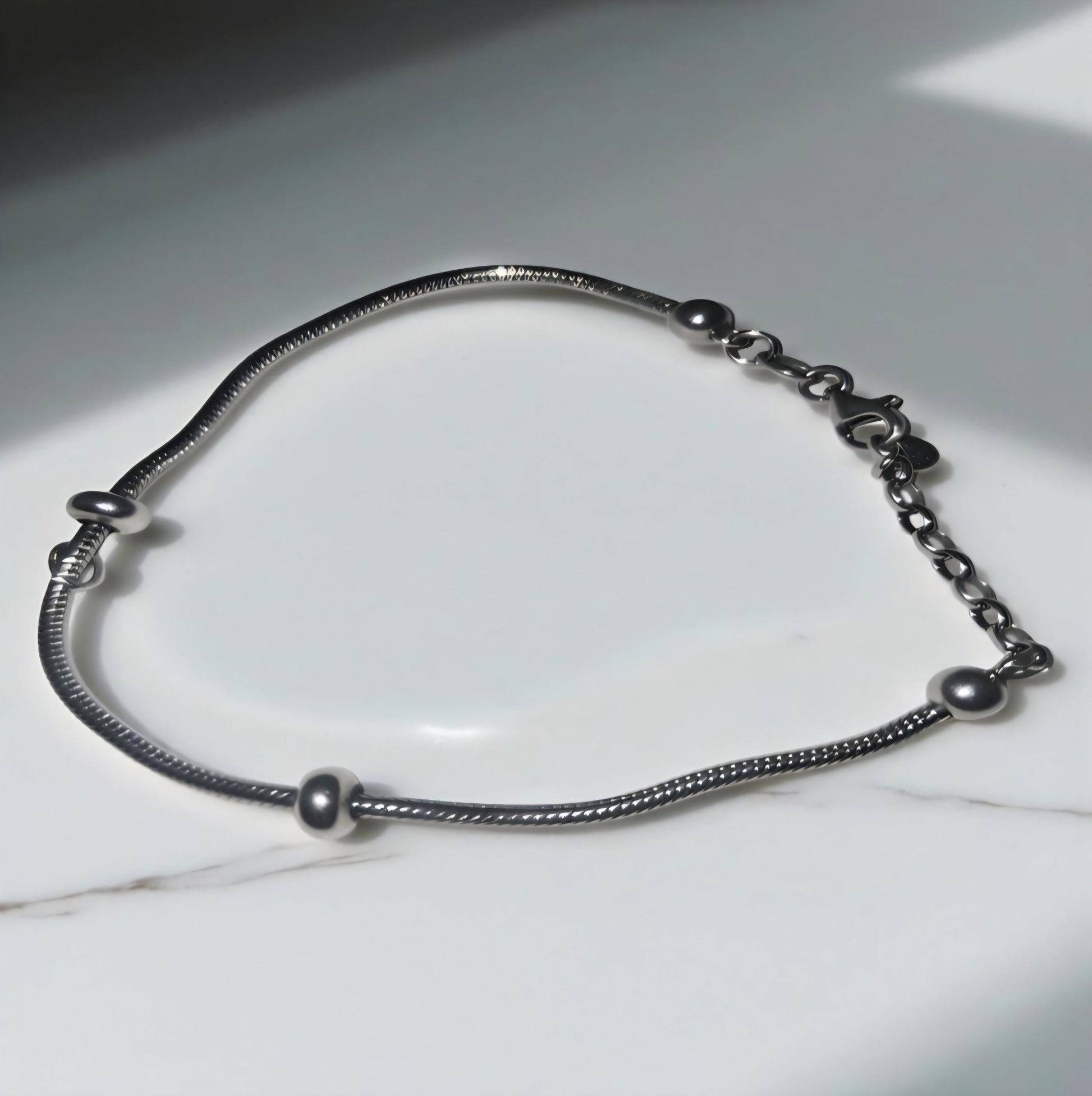 bracciale - vintage - stroili - silver - 925 - snake - chainBracciale Vintage Stroili Silver 925 | Snake Chain Elegante - GEDICO STORE