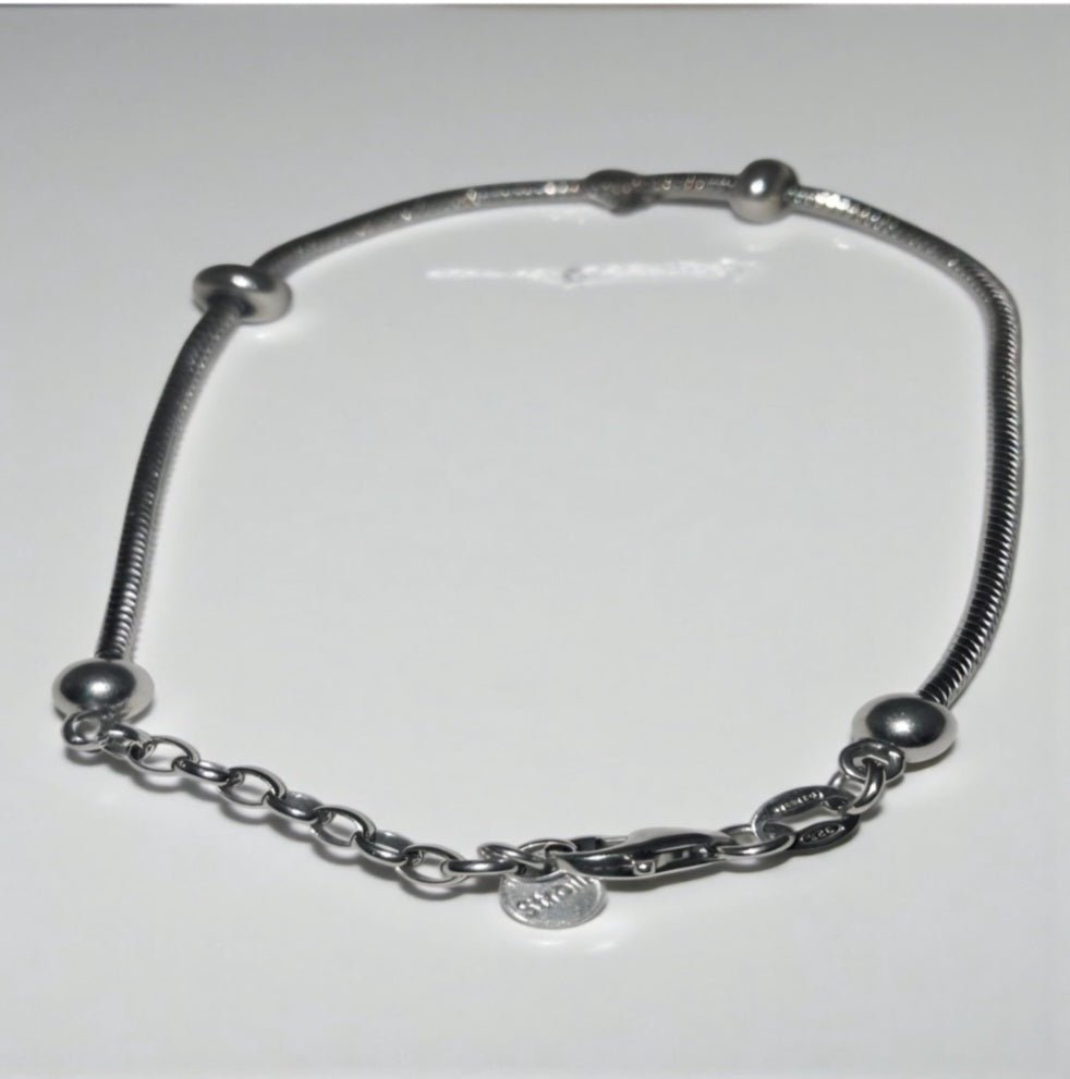 bracciale - vintage - stroili - silver - 925 - snake - chainBracciale Vintage Stroili Silver 925 | Snake Chain Elegante - GEDICO STORE