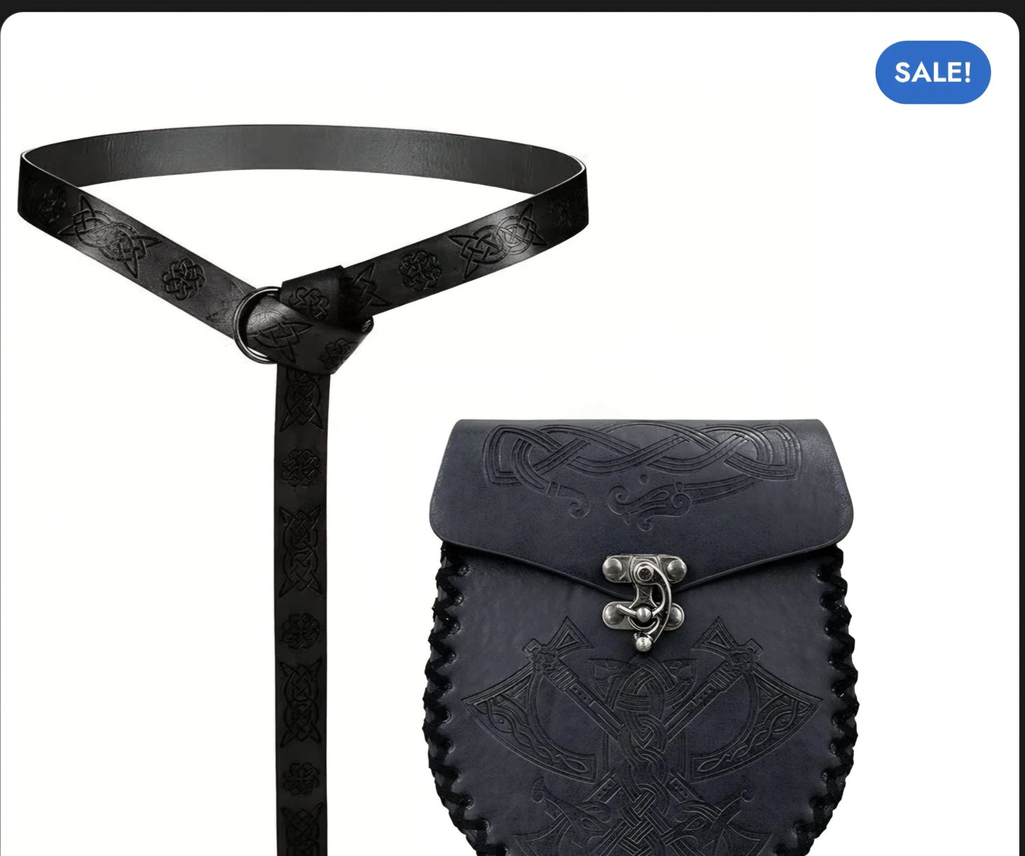 Cintura Goth Y2K con Marsupio in Ecopelle Unisex - GEDICO STORE