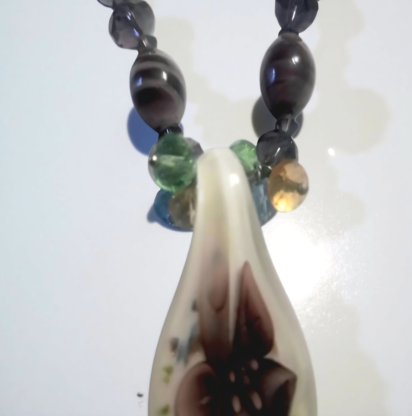 Collana artigianale donna | Vetro lampwork unico, gioiello handmade - GEDICO STORE