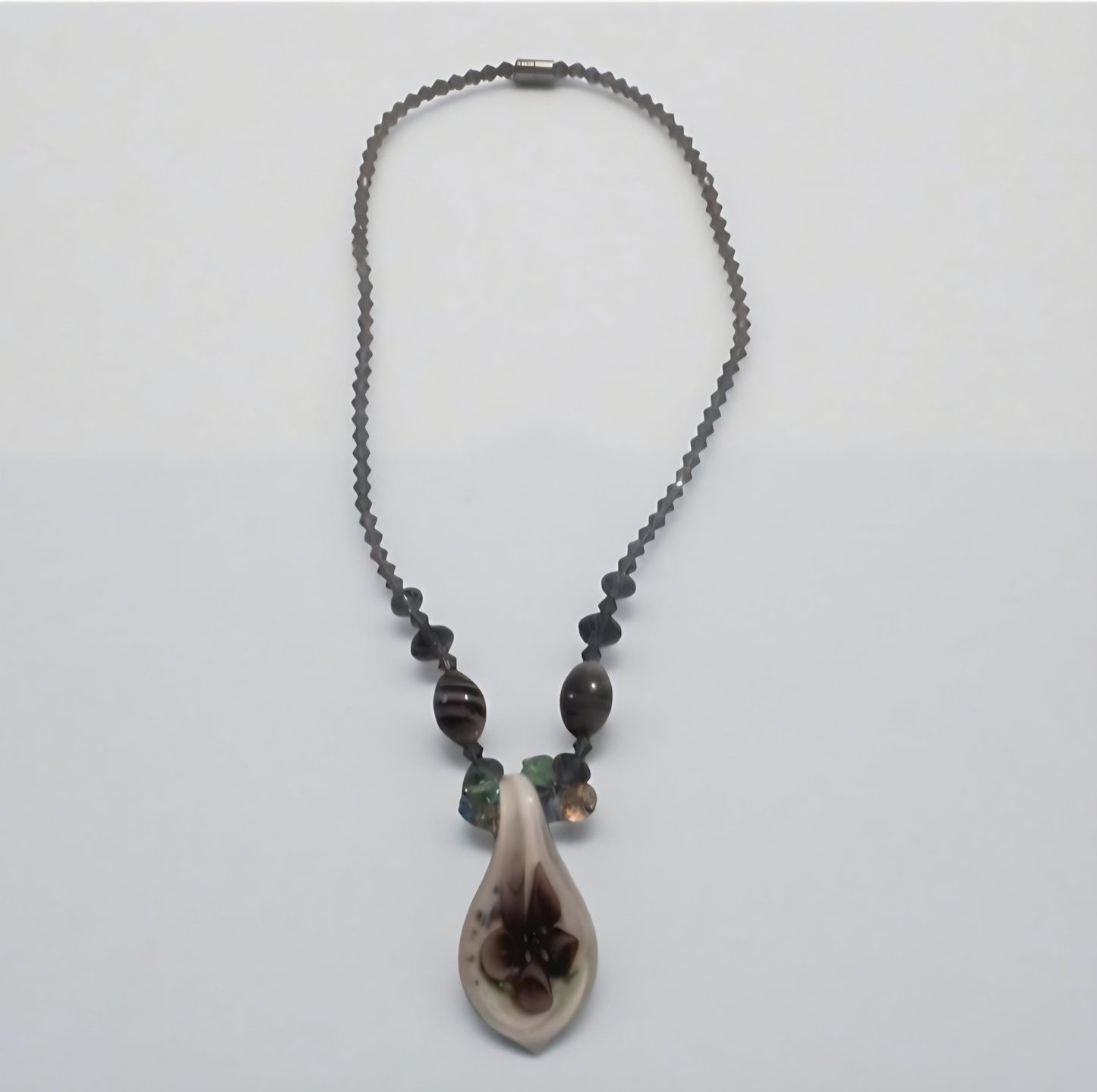 Collana artigianale donna | Vetro lampwork unico, gioiello handmade - GEDICO STORE