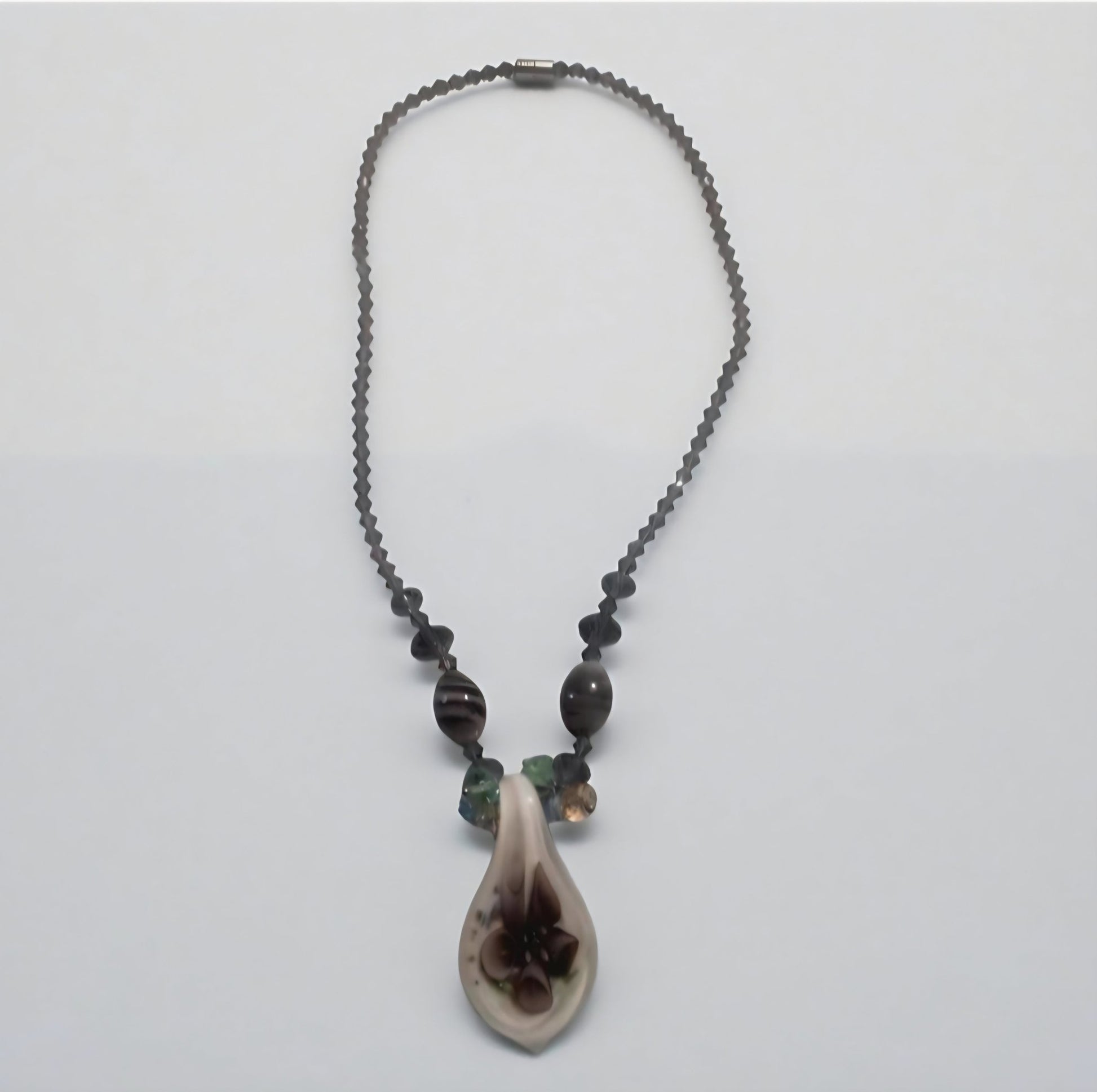Collana artigianale donna | Vetro lampwork unico, gioiello handmade - GEDICO STORE