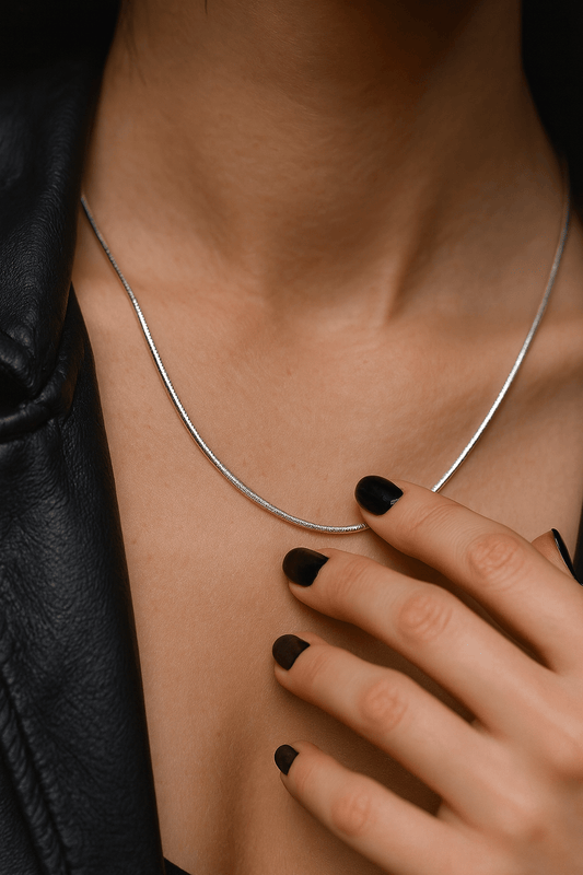 Collana Catena Argento 925 Stile Y2K | 50 cm | 4 g | Dainty Vintage 2000s - GEDICO STORE