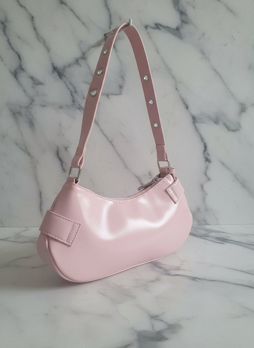 Mini Shoulder Bag Y2K Rosa con Fibbie | Vintage 2000s Style - GEDICO STORE