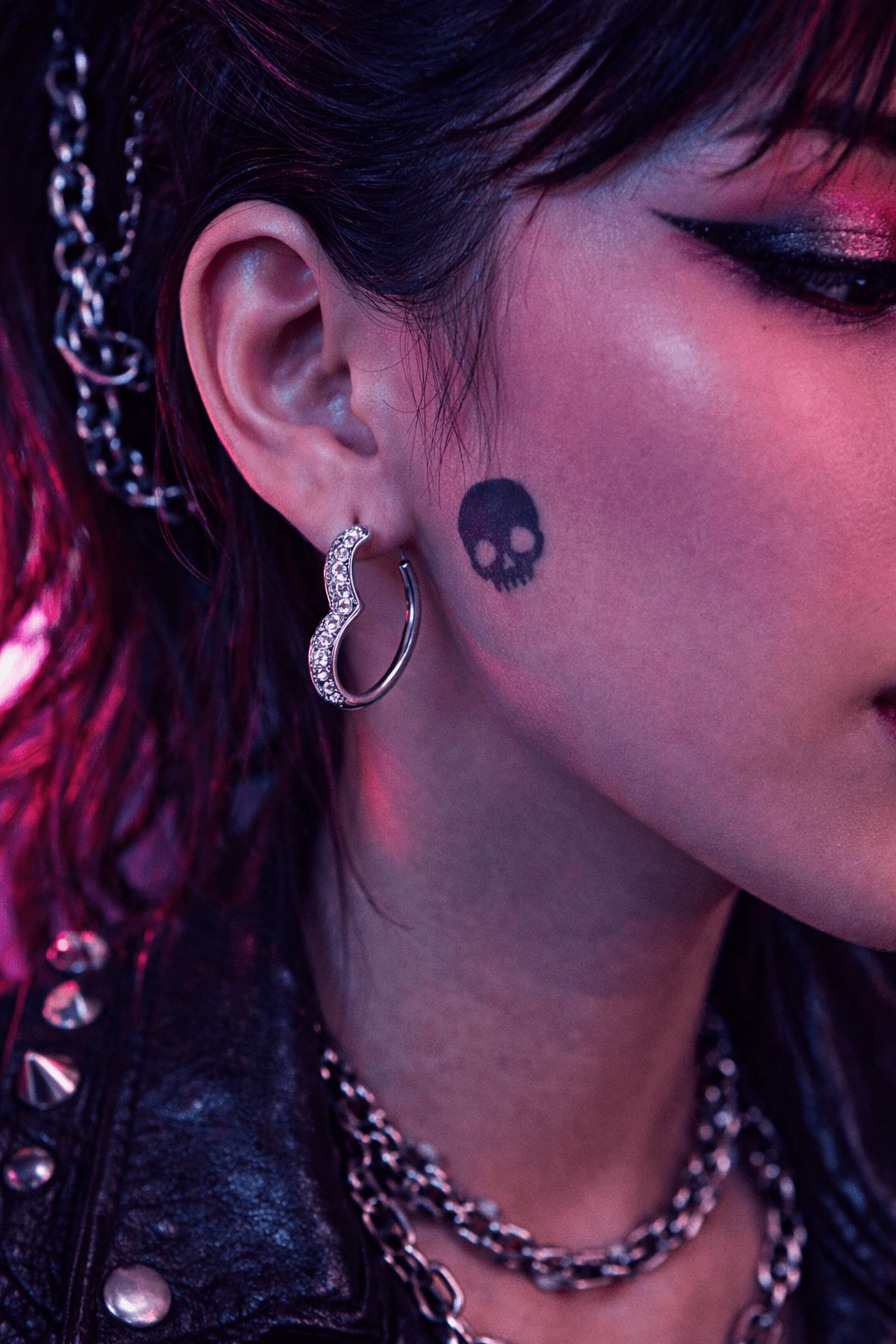 Orecchini a Cerchio a Cuore Donna – Argento Tono con Zirconi Eleganti - GEDICO STORE