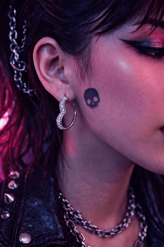 Orecchini a Cerchio a Cuore Donna – Argento Tono con Zirconi Eleganti - GEDICO STORE