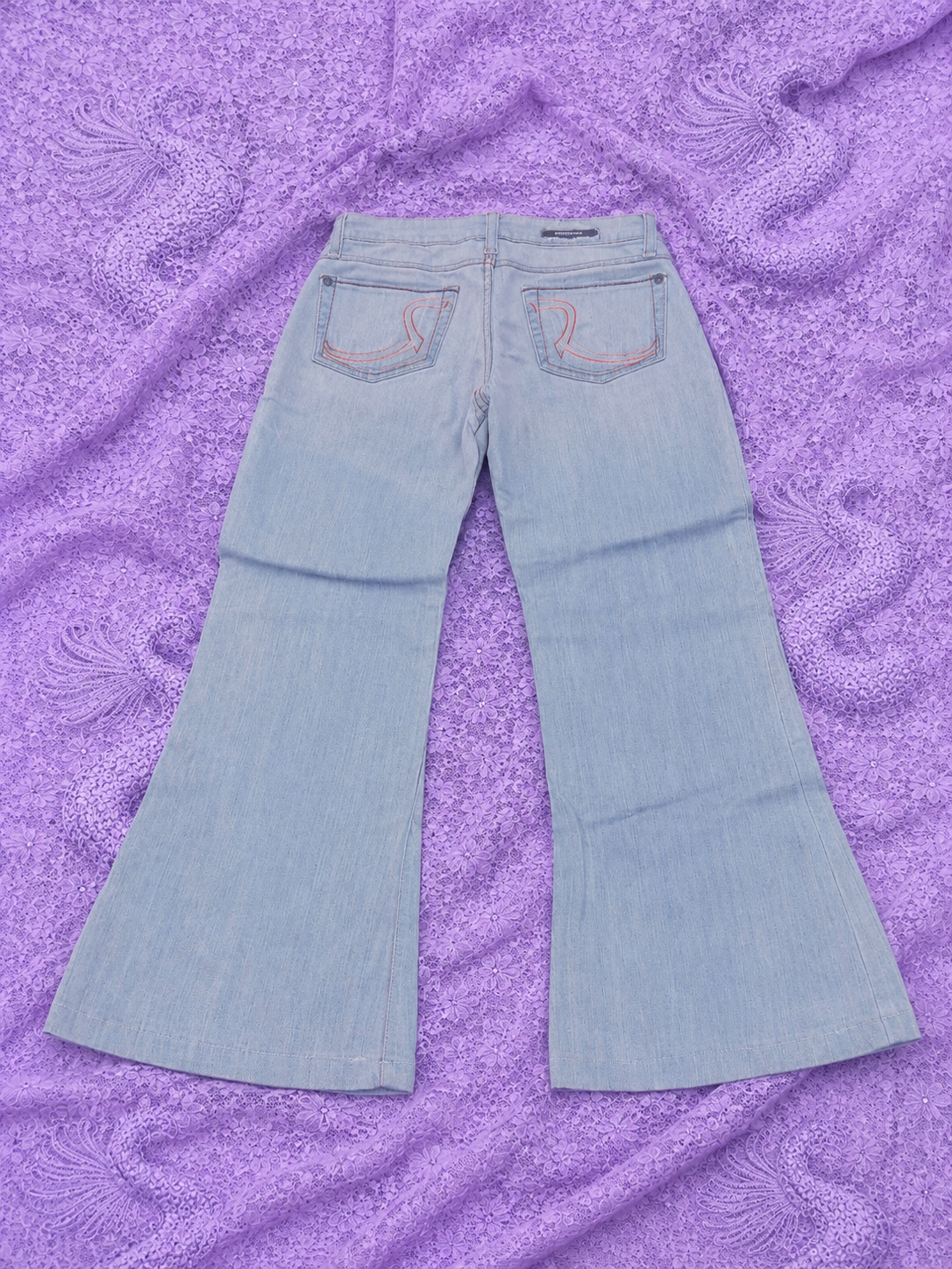 Jeans Flare Y2K Rock & Republic Azzurro Chiaro Donna | Bootcut Vintage Low Rise Anni 2000