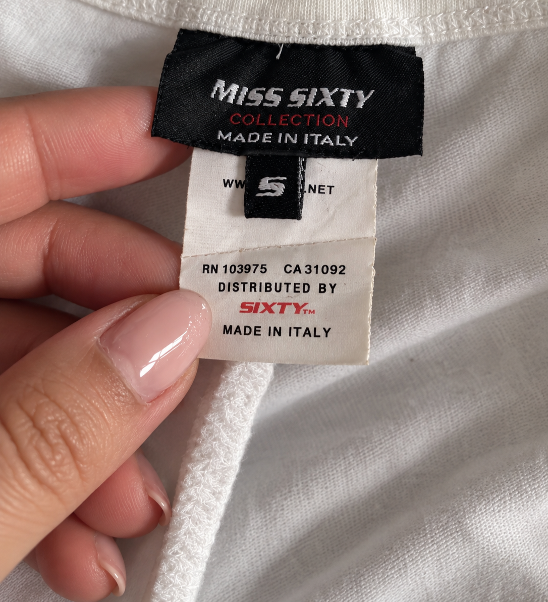 Miss Sixty Collection Butterfly Graphic Top – Size S