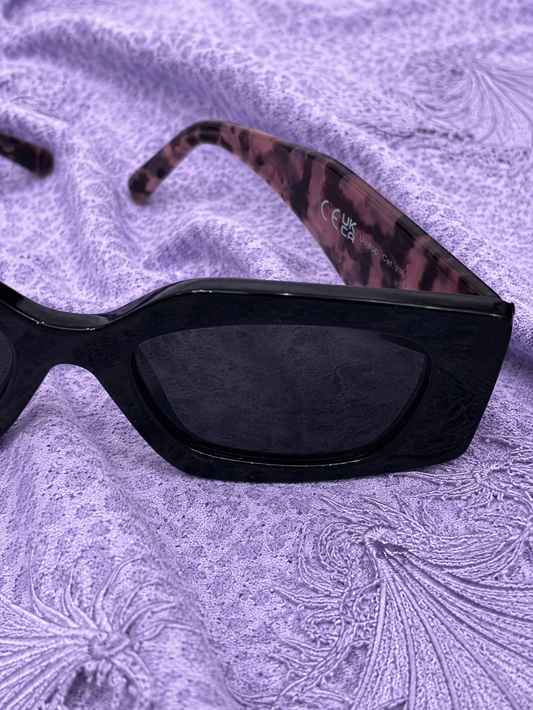 Occhiali Y2K Black & Leopard ✦ Streetwear Sunglasses