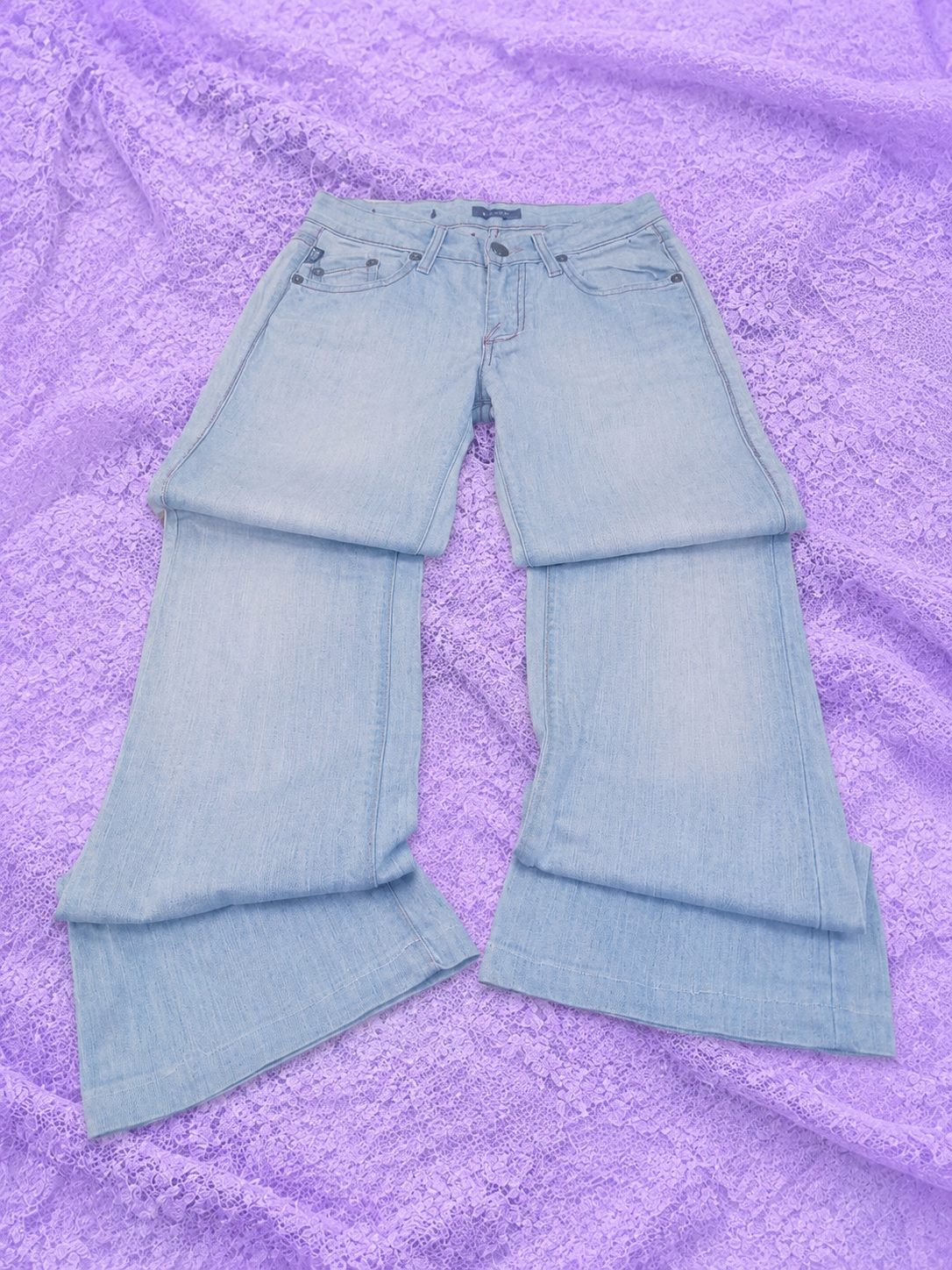 Jeans Flare Y2K Rock & Republic Azzurro Chiaro Donna | Bootcut Vintage Low Rise Anni 2000
