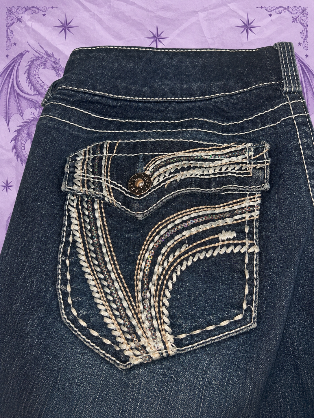 Jeans Araya Y2K de tiro bajo estilo flare para mujer
