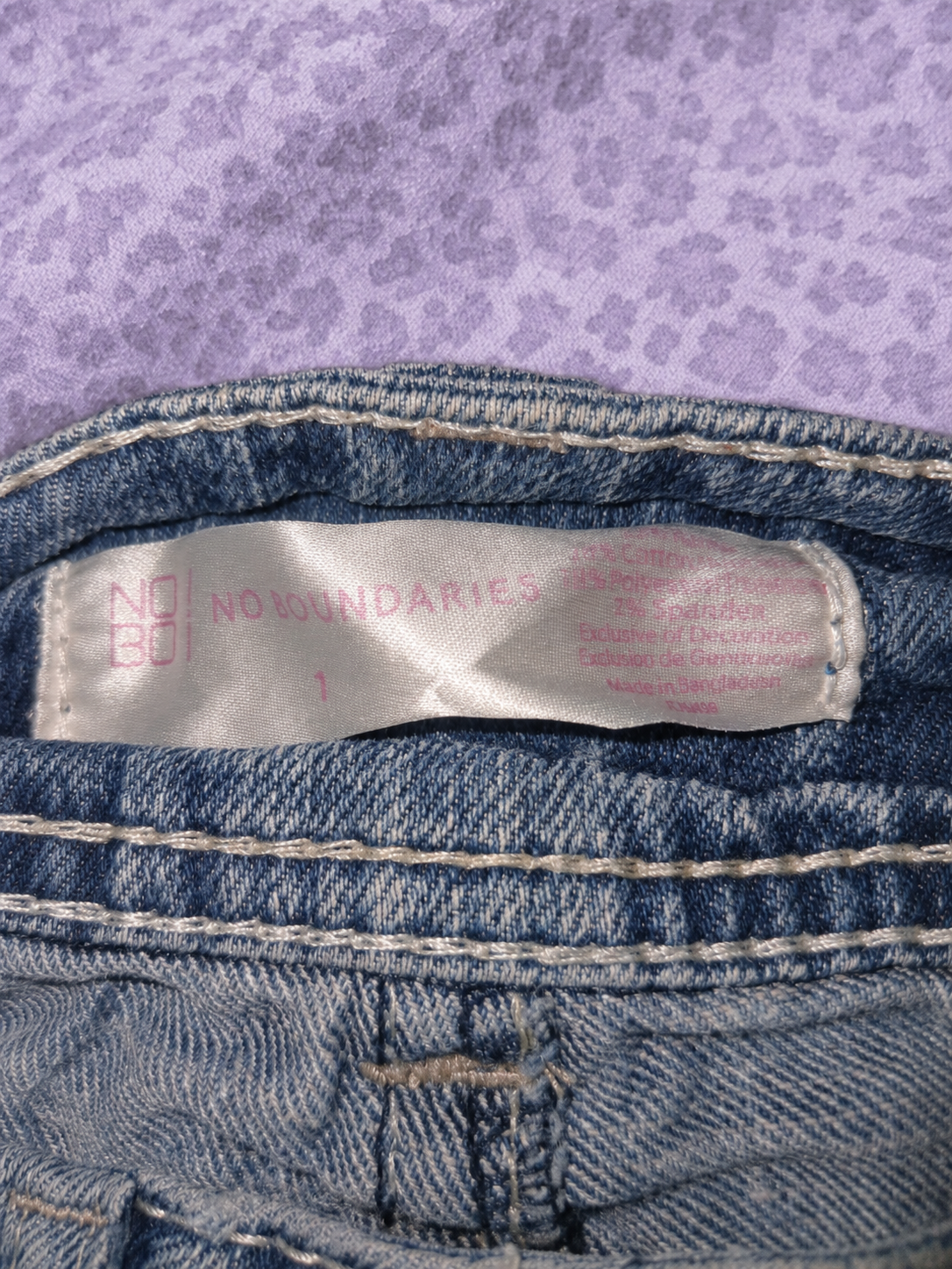Shorts Denim Y2K No Boundaries XS