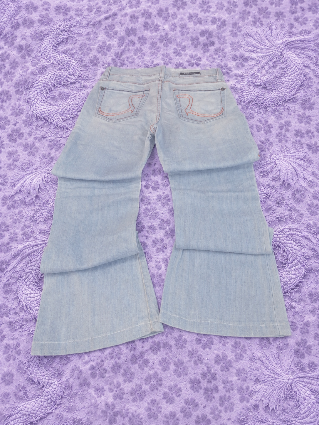Jeans Flare Y2K Rock & Republic Azzurro Chiaro Donna | Bootcut Vintage Low Rise Anni 2000