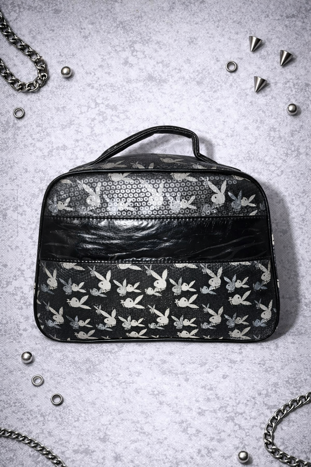 Borsa a Mano Playboy Vintage Y2K – Monogramma Iconico