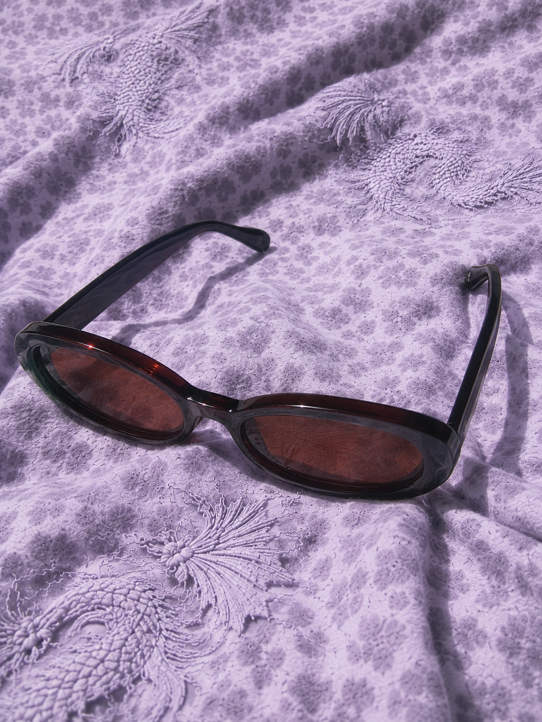 Occhiali da Sole Solo Solis Y2K Ovali – Lenti Marroni UV400 e Montatura Dark Cherry