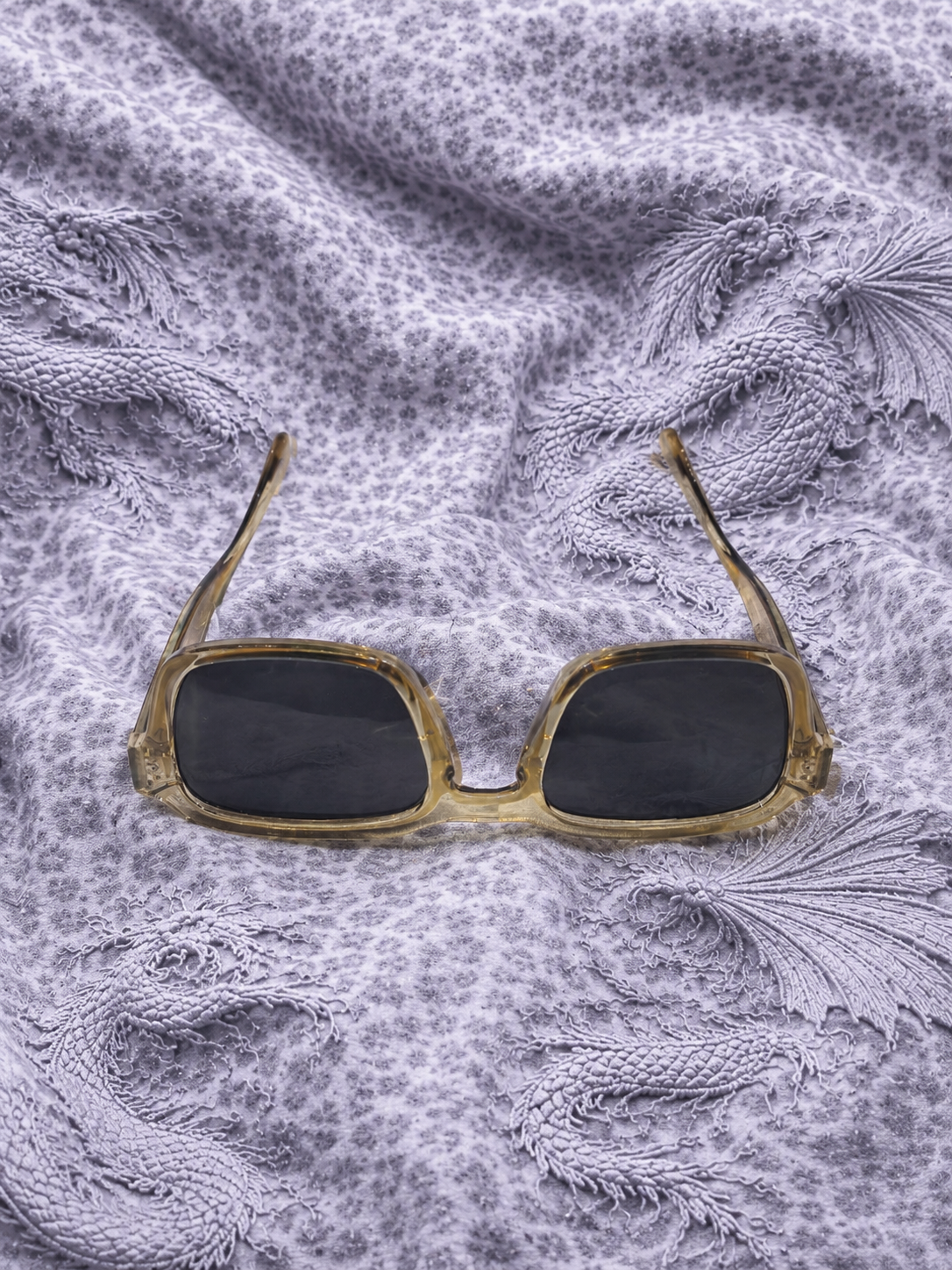 Occhiali da Sole Solo Solis Y2K Rettangolari Trasparenti – Lenti Grigie UV400 Unisex