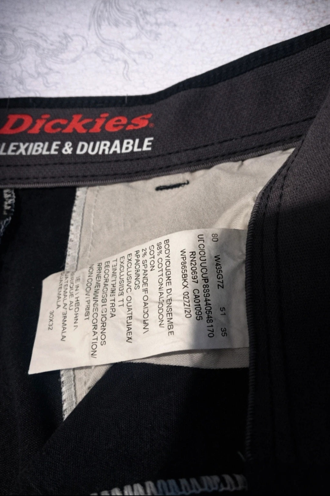 Dickies Pantaloni Cargo Neri Unisex – Workwear Streetwear Punk Grunge Utility Pants