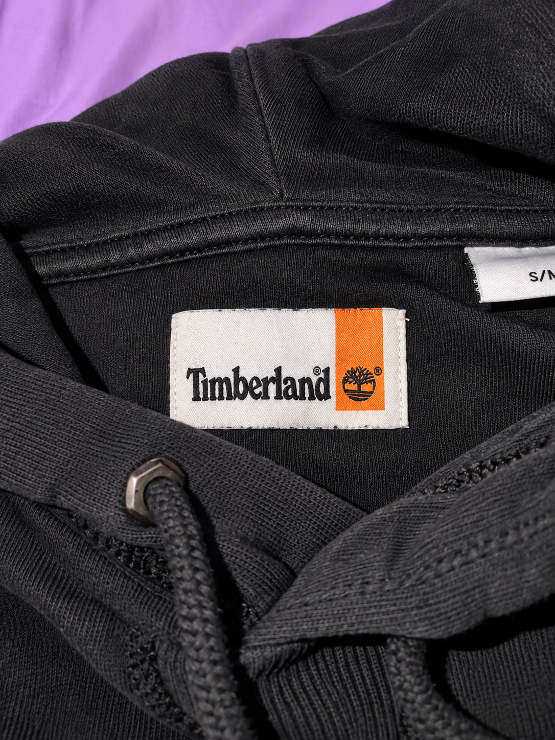 Timberland Black Hoodie Size S – Established 1973 Embroidered Logo