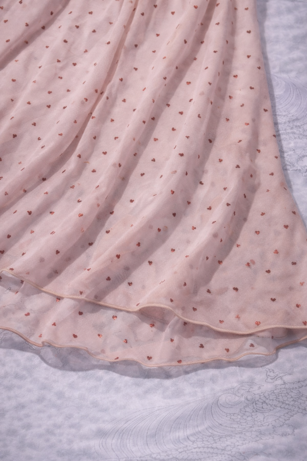 Vestito Babydoll Y2K Rosa con Cuori e Fiocchi Rossi – Vintage 2000s Cute Girly