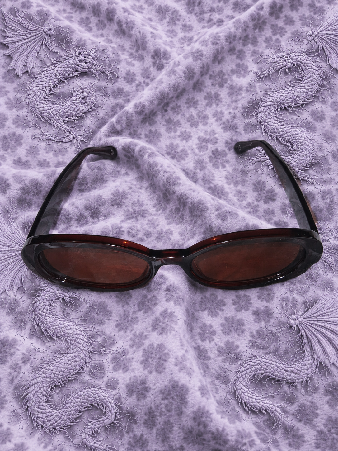 Occhiali da Sole Solo Solis Y2K Ovali – Lenti Marroni UV400 e Montatura Dark Cherry