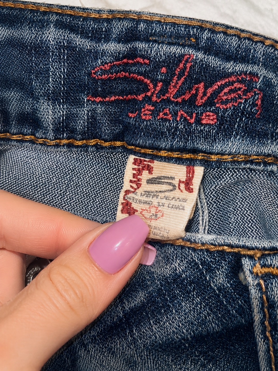 Silver Jeans Shorts Donna XS Blu Denim Y2K Vita Bassa Vintage