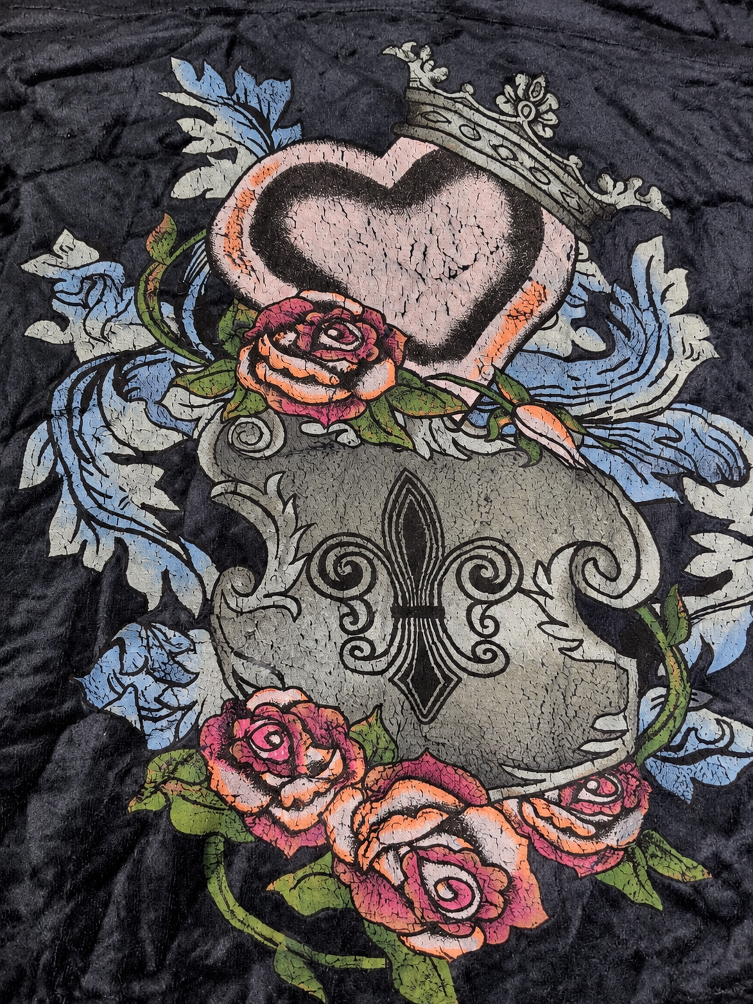 Brooklyn Bailey Crushed Zip Hoodie with Floral Graphic – Y2K Style