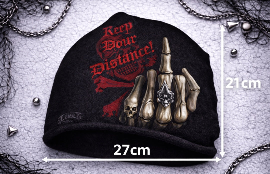 SPIRAL® Gothic Beanie – Berretto Nero Dark Alternative Unisex