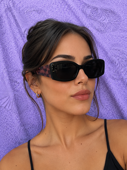 Occhiali Y2K Black & Leopard ✦ Streetwear Sunglasses