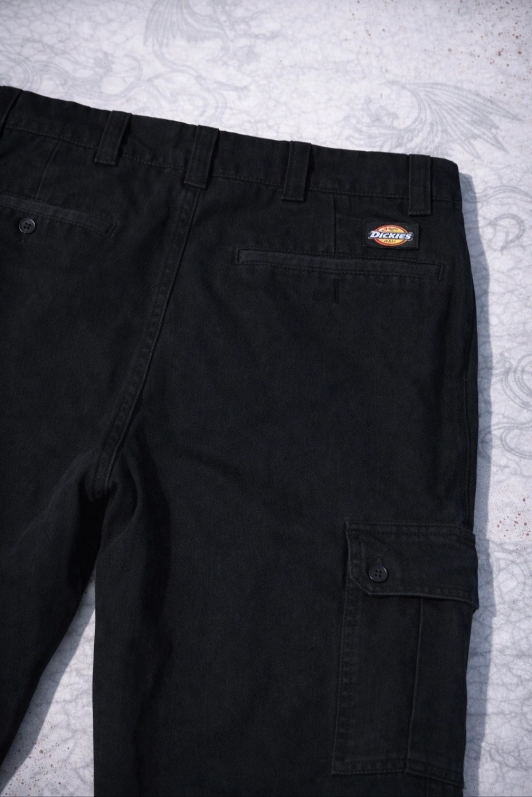Dickies Pantaloni Cargo Neri Unisex – Workwear Streetwear Punk Grunge Utility Pants