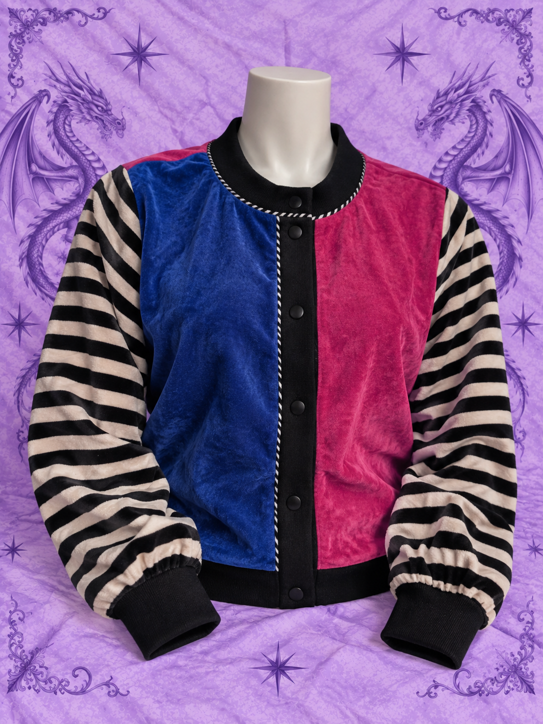Veste en velours Just Toney by SWRL Y2K Color Block
