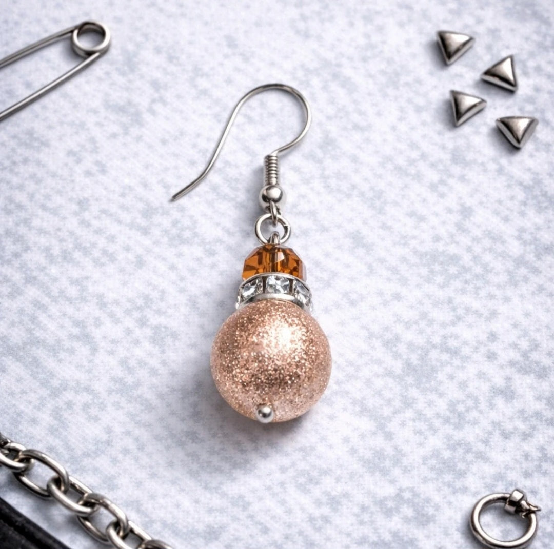 Orecchini Donna a Sfera con Strass – Eleganti, Moderni e Luminosi