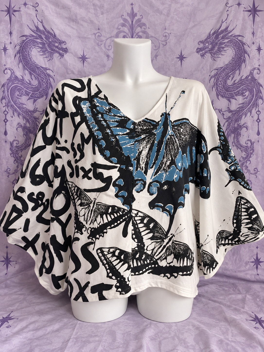 Miss Sixty Collection Butterfly Graphic Top – Size S