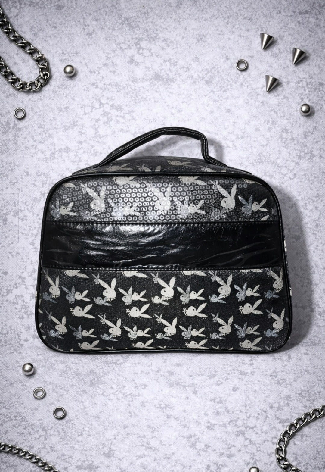 Borsa Playboy Vintage Y2K con Monogramma Logo Coniglietto – Mini Bag Anni 2000 Iconica