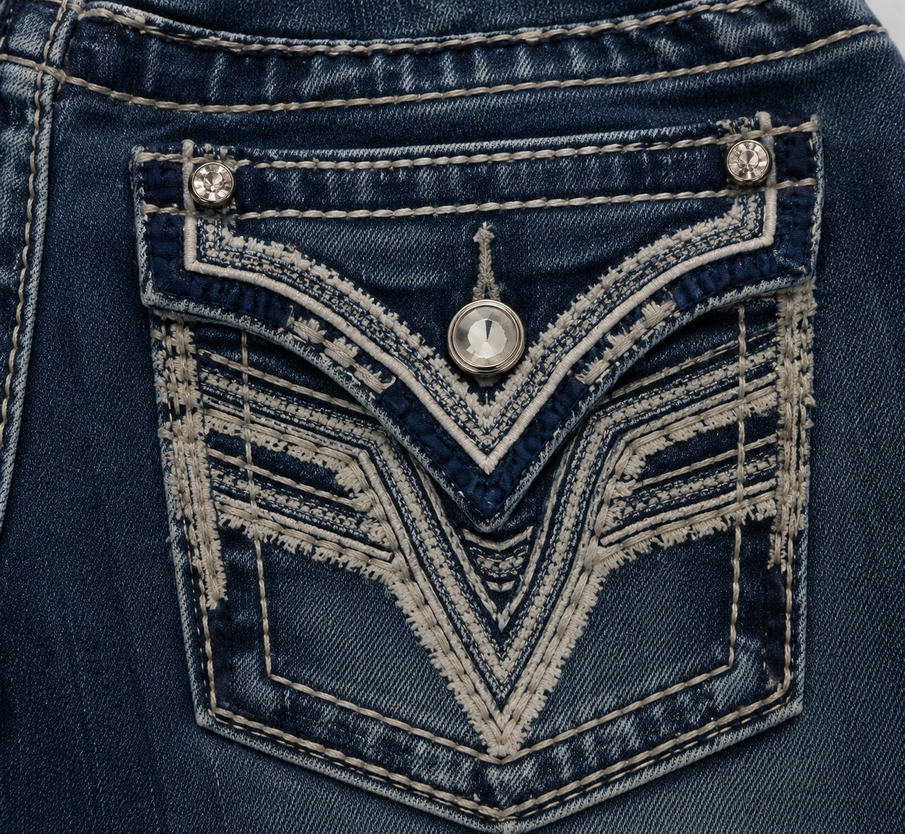 Jeans Vigoss Bootcut Y2K Donna – Denim Blu Elasticizzato a Vita Bassa
