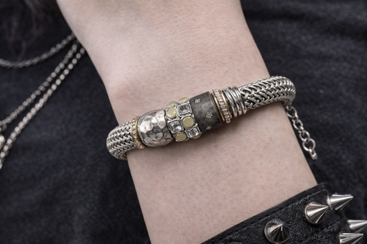 Bracciale Vintage Color Argento con Charms – Stile Boho Y2K Unisex