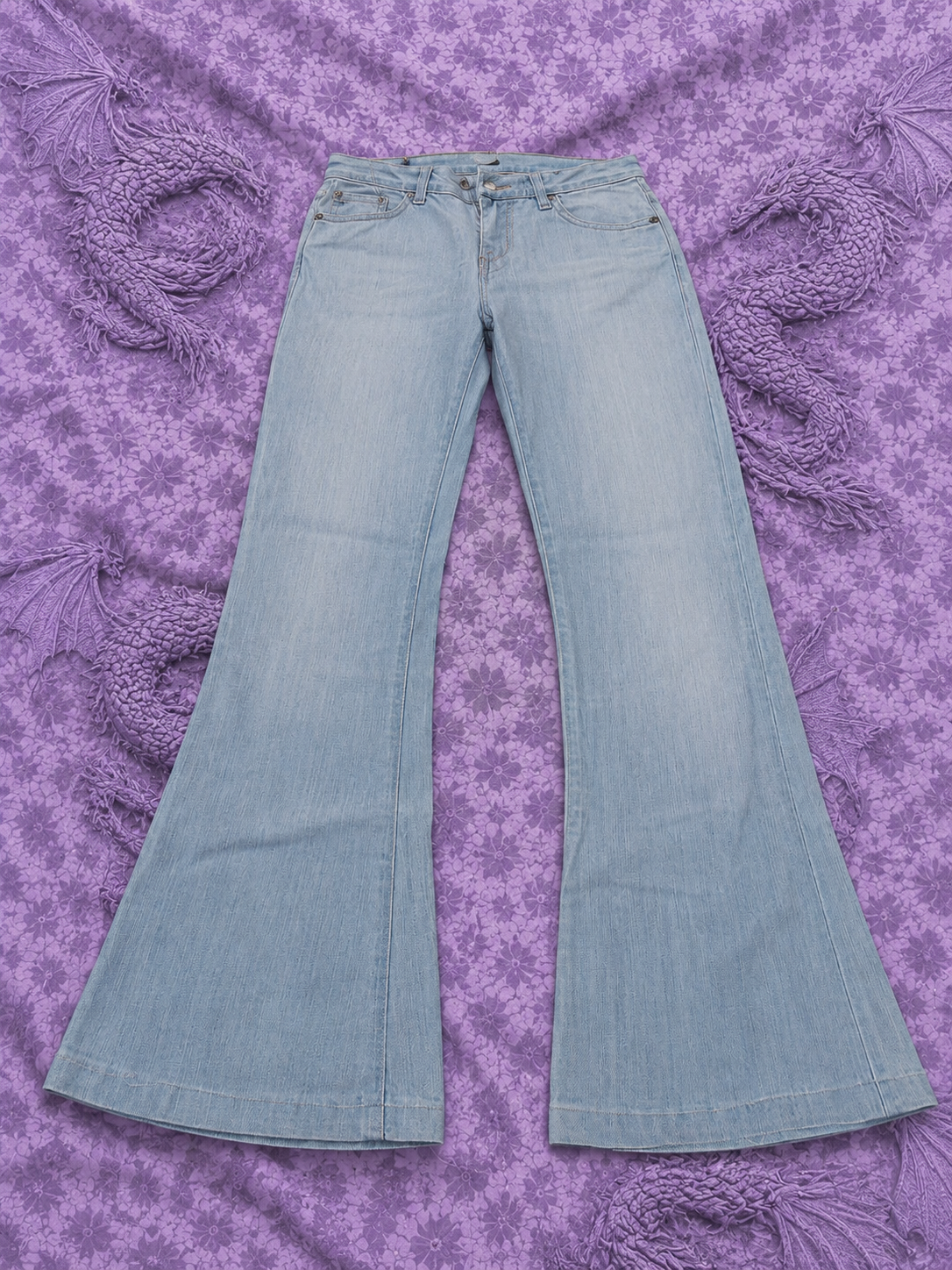 Jeans Donna a Zampa Chiari Rock & Republic Stile Y2K Flare