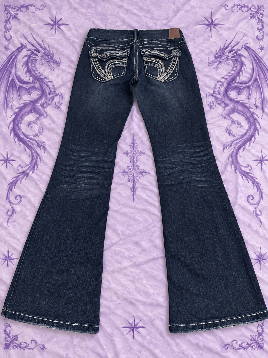Jeans Araya Y2K de tiro bajo estilo flare para mujer