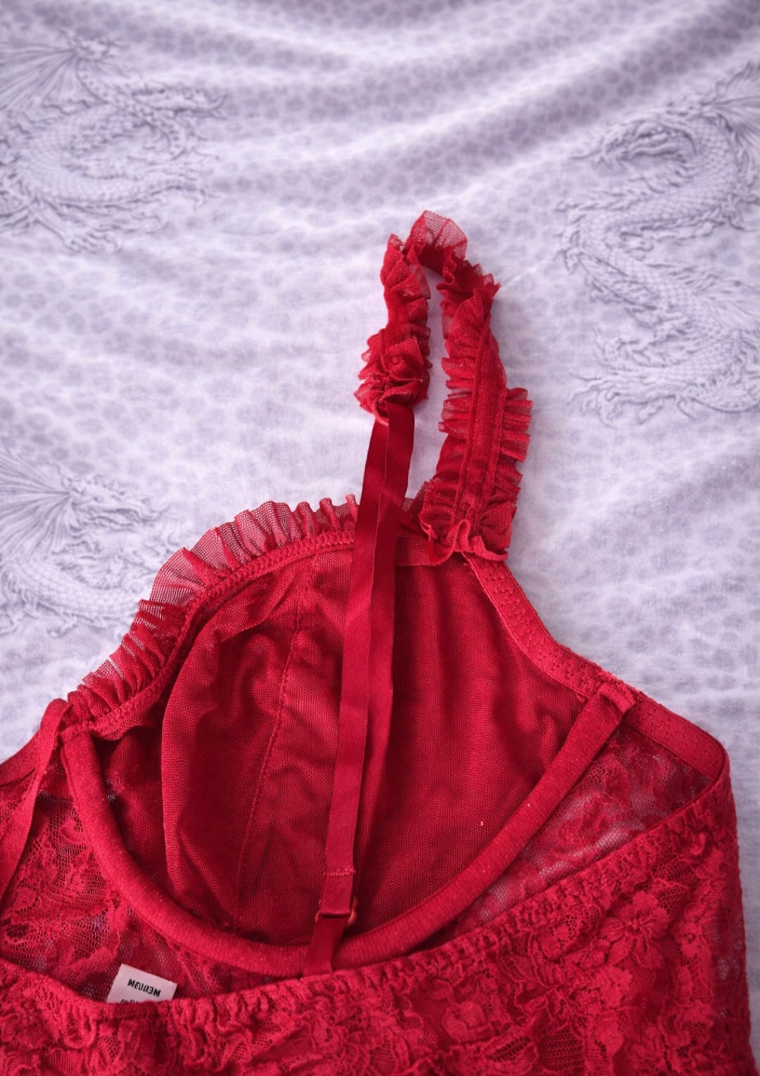 Vestito Babydoll Rosso in Pizzo – Mini Dress Sexy Y2K con Spalline Regolabili