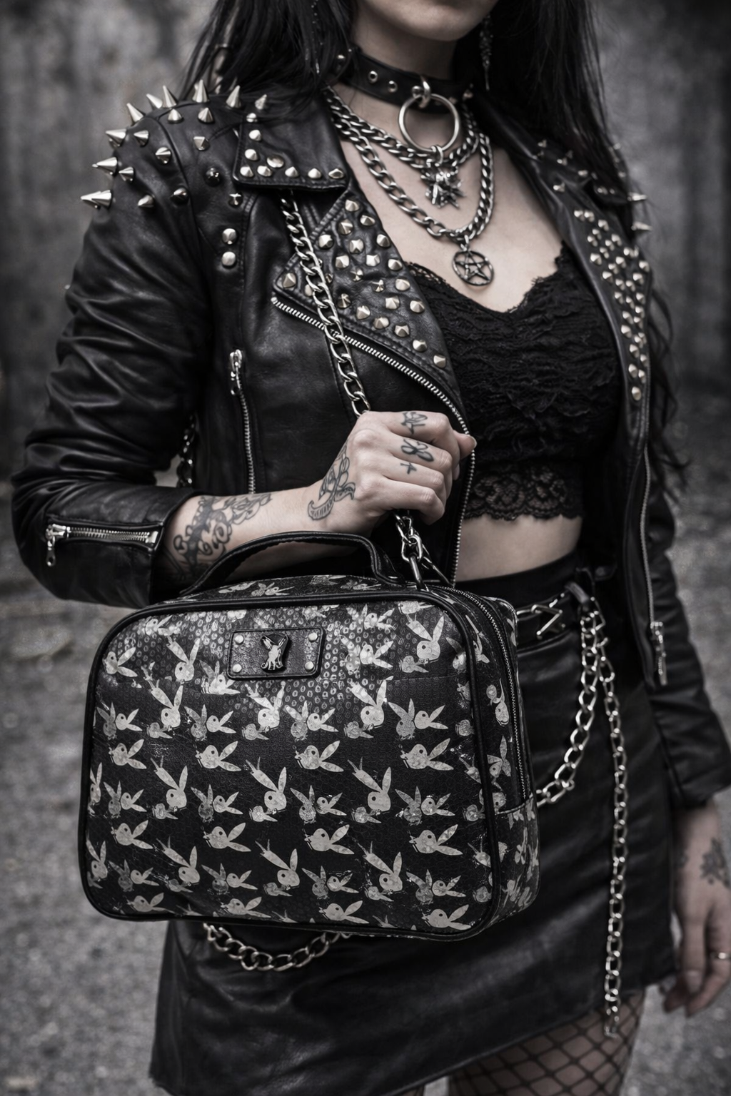 Borsa a Mano Playboy Vintage Y2K – Monogramma Iconico