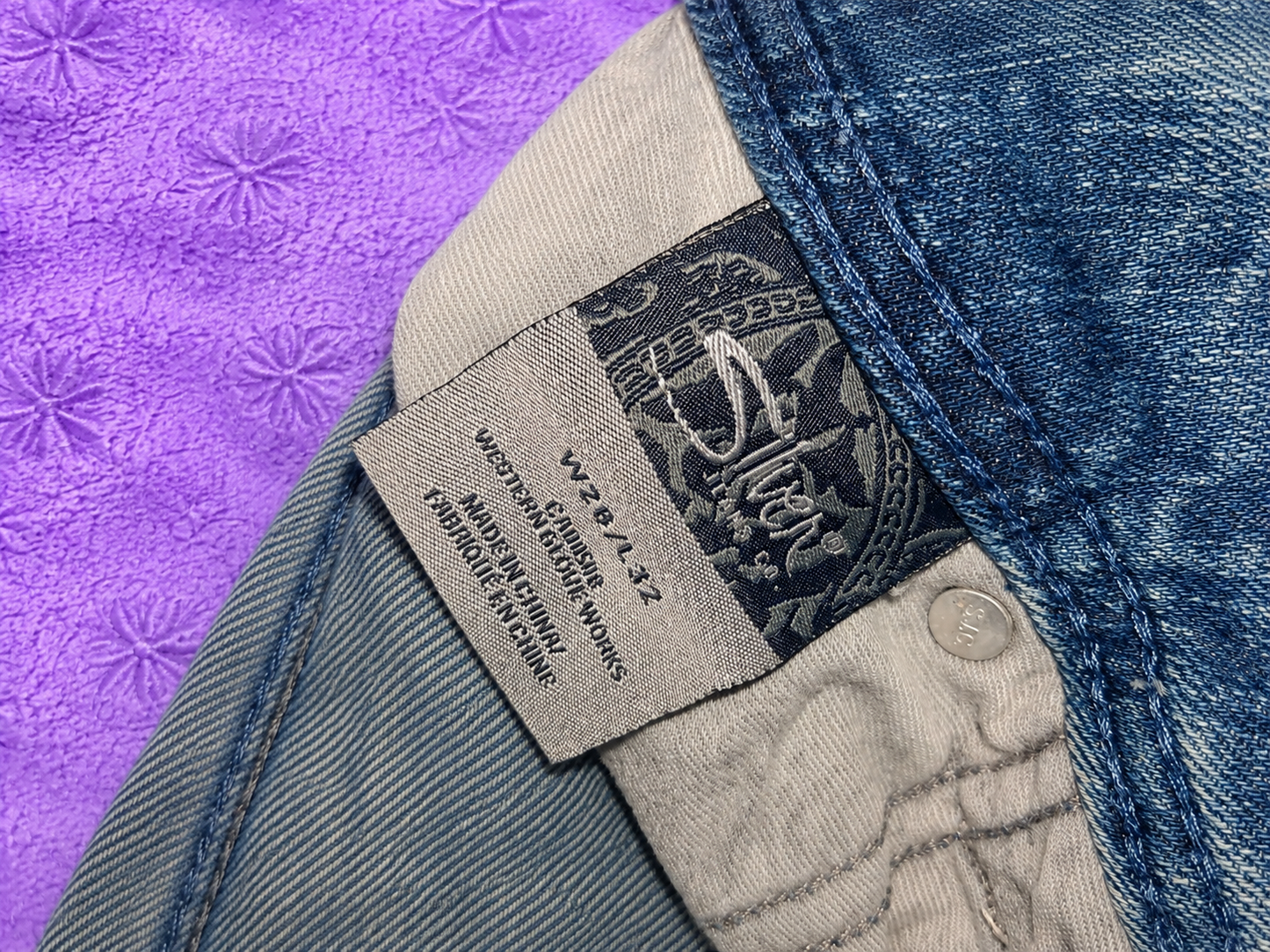 Jeans Silver Suki Bootcut Donna W28 L32 Denim Blu Vita Bassa Y2K Flare Ricami Tasche